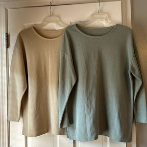 Two pretty longer ladies tops!